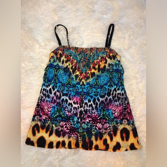 Colorful Butterfly print tankini - Picture 4 of 15